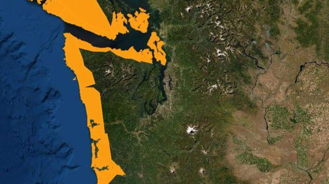 Tsunami advisory in effect on Washington coast. Public advised to stay off beaches