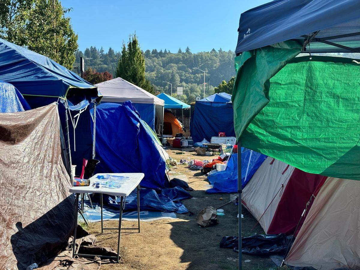 The encampment in Kent where a hundreds of refugees have been living unsheltered for months.