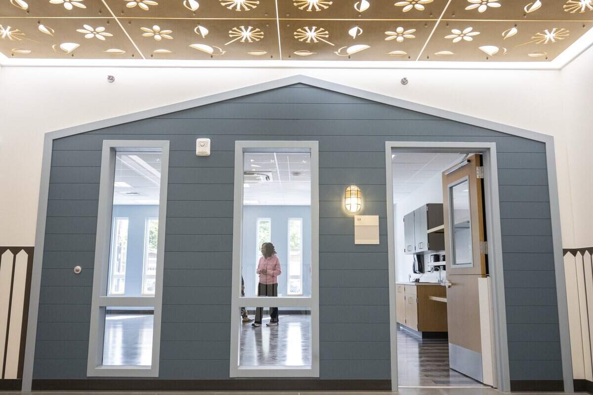 Gail Neal, executive director of the Multicultural Child and Family Hope Center, stands in a classroom of the new Cora Whitley Family Center during a tour of the facility on Friday, June 26, 2026, in Tacoma.