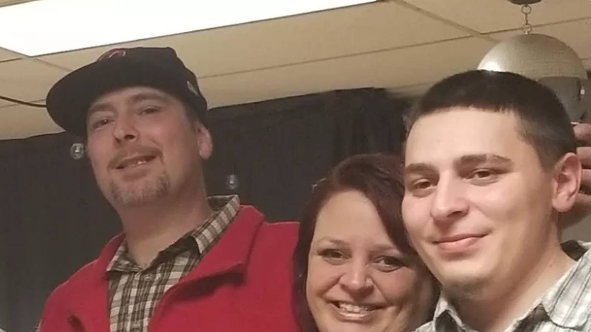 Gage Hallstead, right, was fatally shot Saturday night outside an apartment complex in Midland. The 27-year-old man died of multiple gunshot wounds.