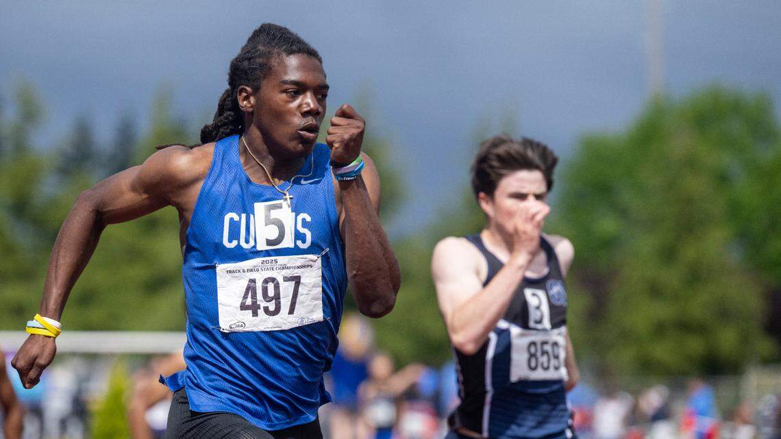 Curtis’ Altheimer sprints to three state track titles, East Valley’s Garcia talks repeat
