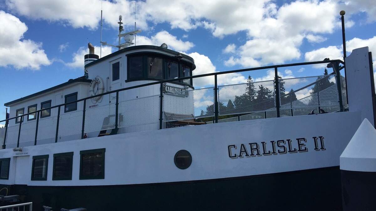 The Carlisle II is one of the few remaining, operating ships from Fox Island’s historic Mosquito Fleet. The ship is 101 years old and will be the vessel of an upcoming cruise around Fox Island
