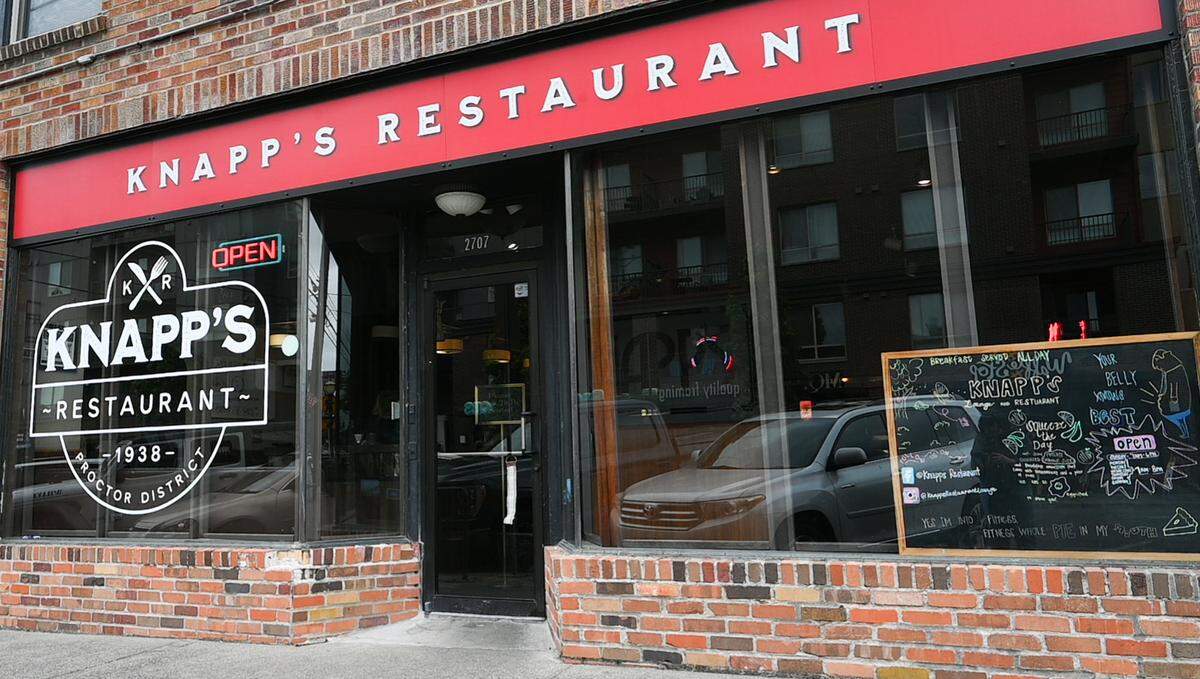 Knapp’s Restaurant and Lounge was open on Monday, June 24, with a steady flow of customers mid-morning.