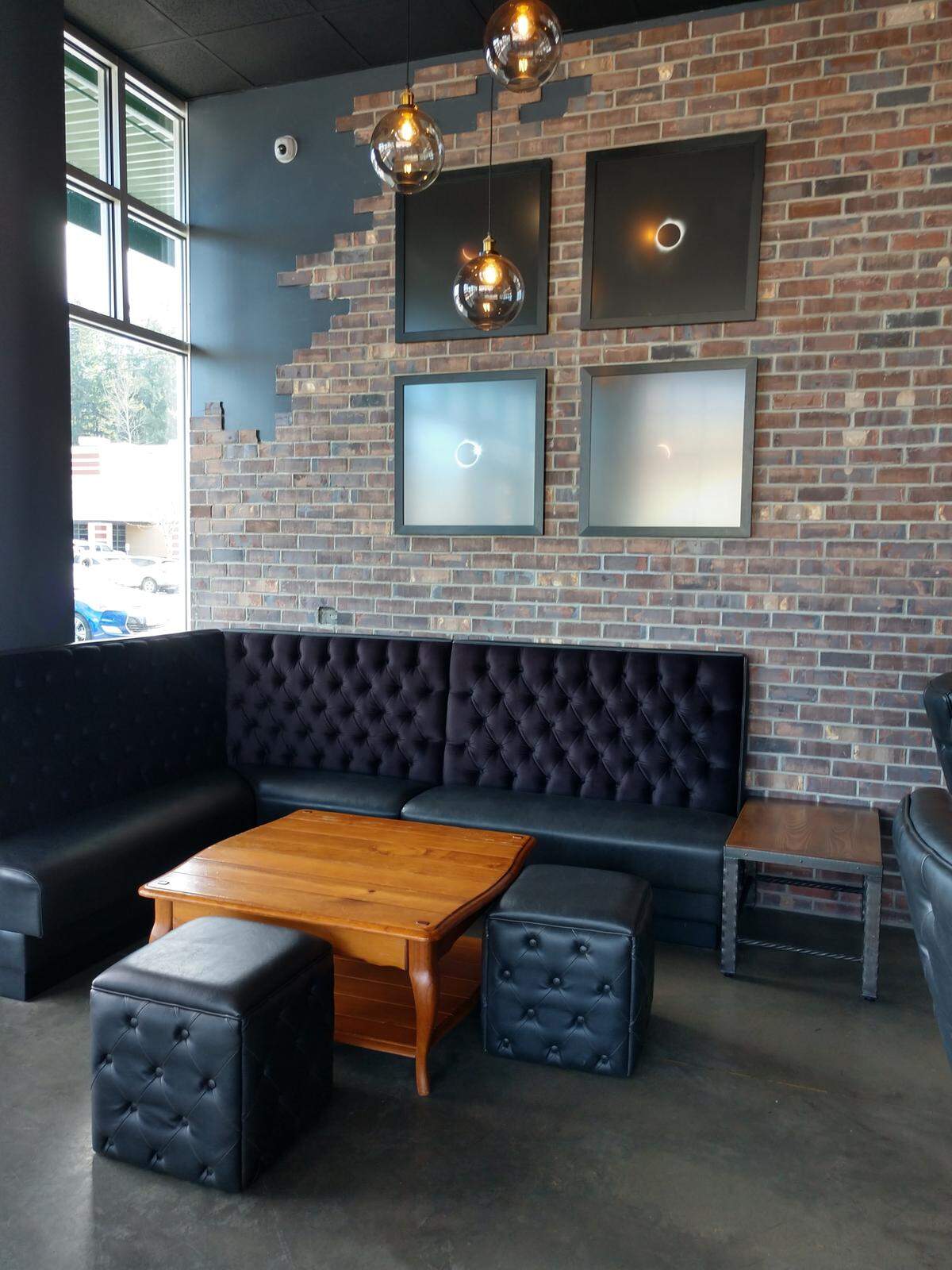 The dining room of Glow Martini Lounge.