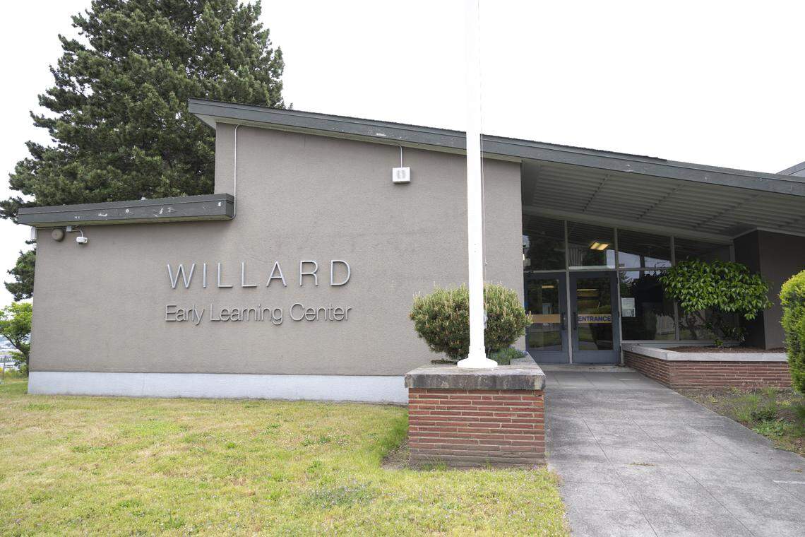 The Pierce County Labor Community Services Agency, recently acquired the Willard School to turn it into a childcare and workforce hub, Friday, May 23, 2025, in Tacoma.