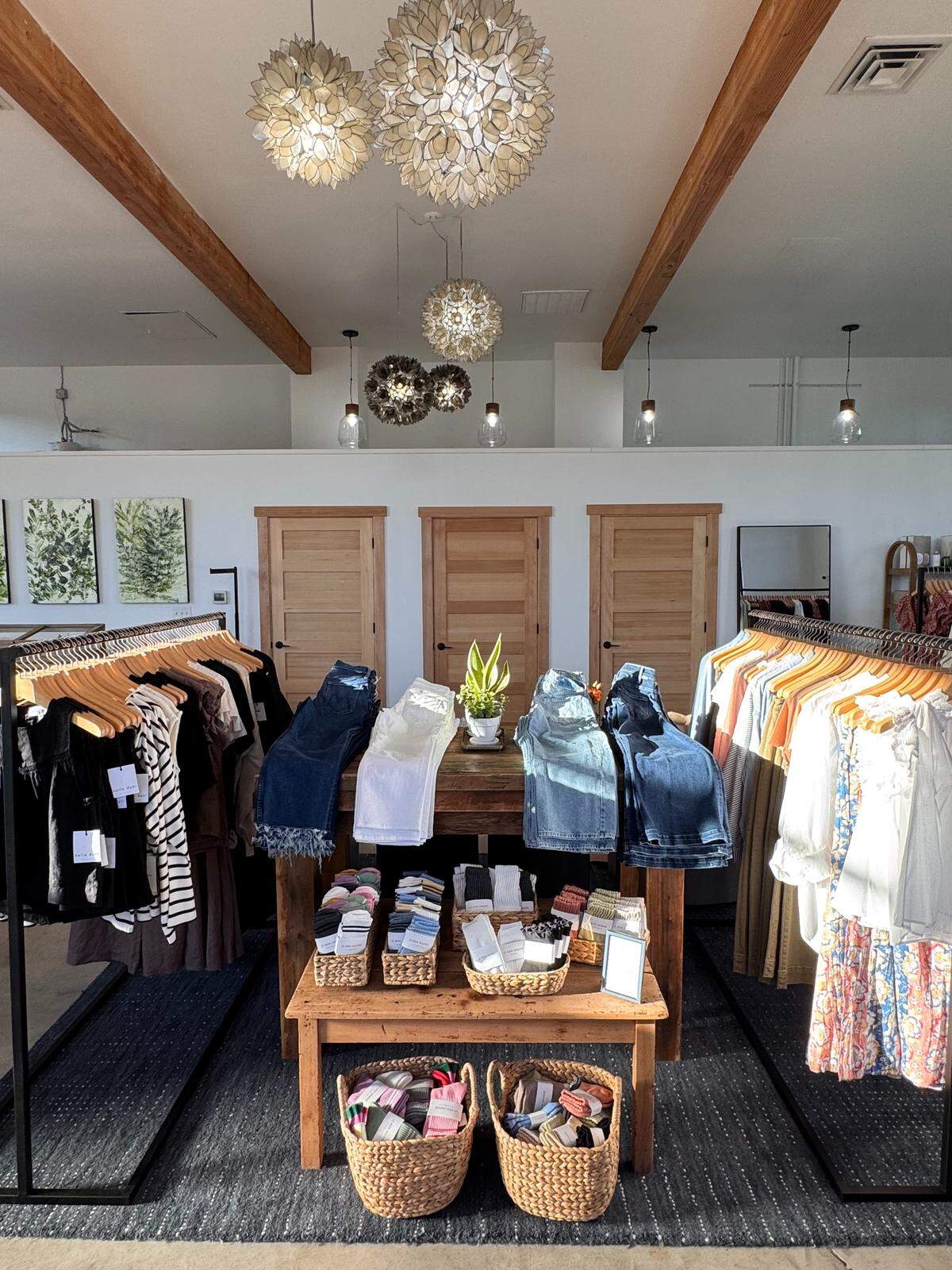 Bloom Boutique, a women’s clothing and jewelry store pictured Thursday, March 26, 2026, is ready to reopen after repairs. The store is in the Uptown shopping center in Gig Harbor, Wash.