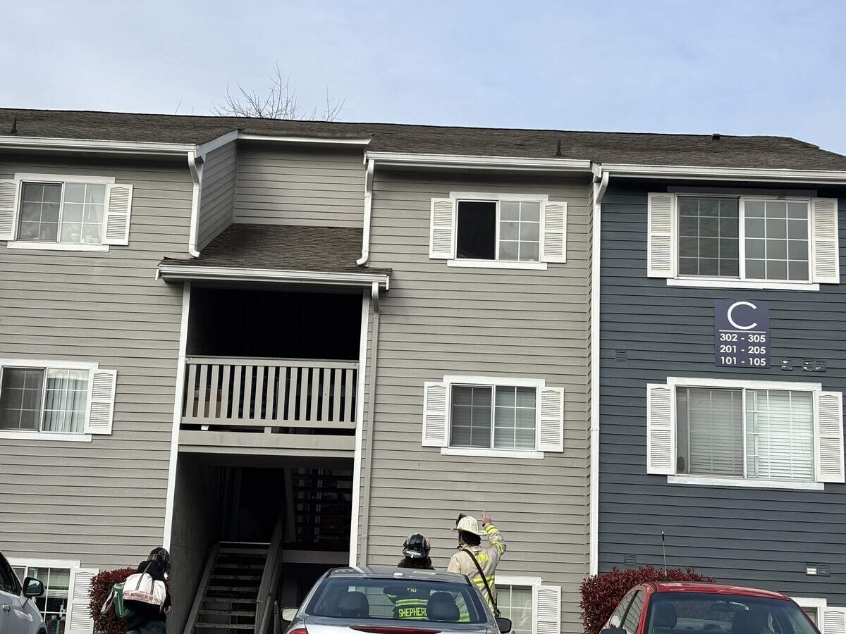 A fatal fire burned between the third and second floor units in an apartment on North Pearl Street in Tacoma on April 3, 2026.