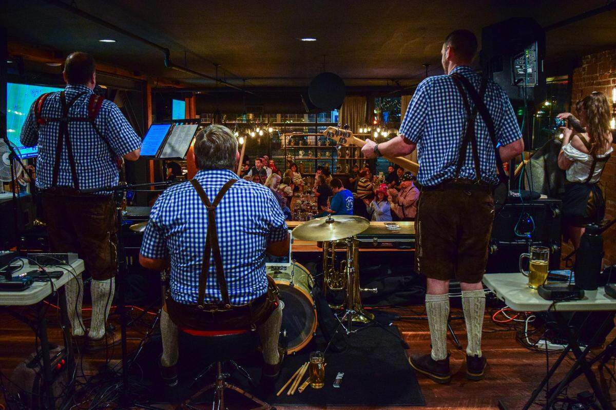 Berliner Beerhall opened at 2401 Pacific Ave. in Tacoma after a 10-year journey. Happy Hans German Band played at the grand opening party on Saturday, Oct. 28, 2023.