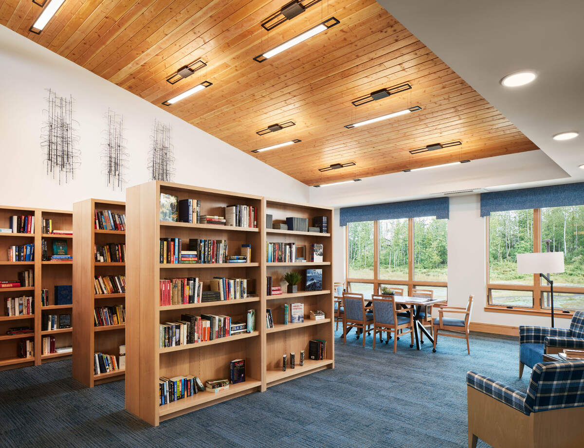 Wesley at Tehaleh has a library, among other amenities.