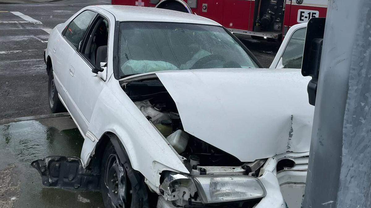 One person was taken to a hospital after a three-car crash in Tacoma on March 3, 2026.