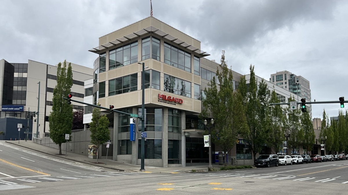The office building at 1498 Pacific Ave. was recently acquired by Sound Credit Union.
