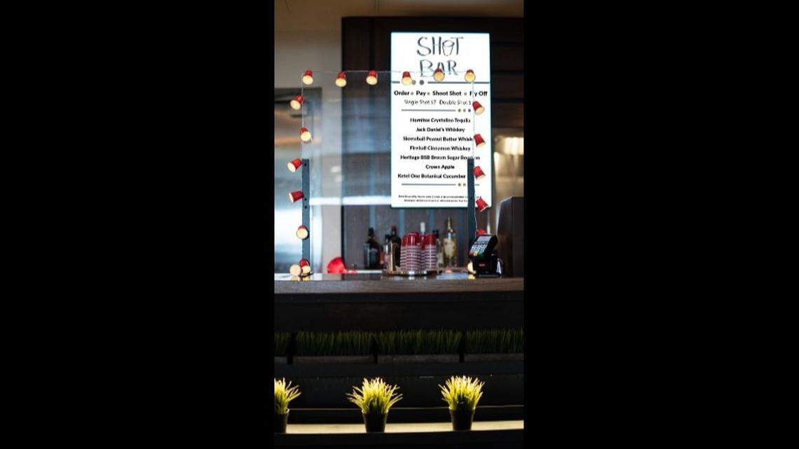 Kathy Casey, a celebrity chef from Seattle, opened a new pop-up bar in Sea-Tac International Airport at her restaurant Rel’Lish Burger Lounge. It’s called SHOT BAR and travelers can grab a two-ounce red solo shot glass on the go.
