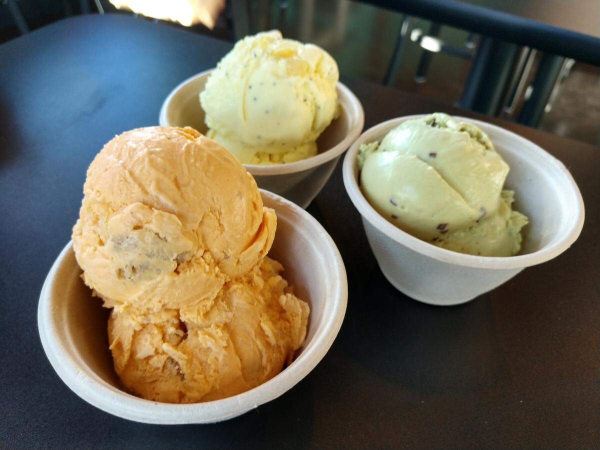 A selection of ice cream from Bliss Small Batch Creamery.