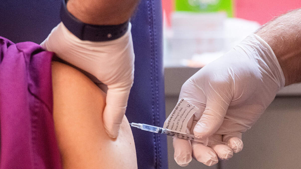 Medical staff and first responders, shown here at a Multicare clinic in Tacoma, are receiving the first doses of the Pfizer COVID-19 vaccine. Vaccinations began at St. Anthony in Gig Harbor last week.