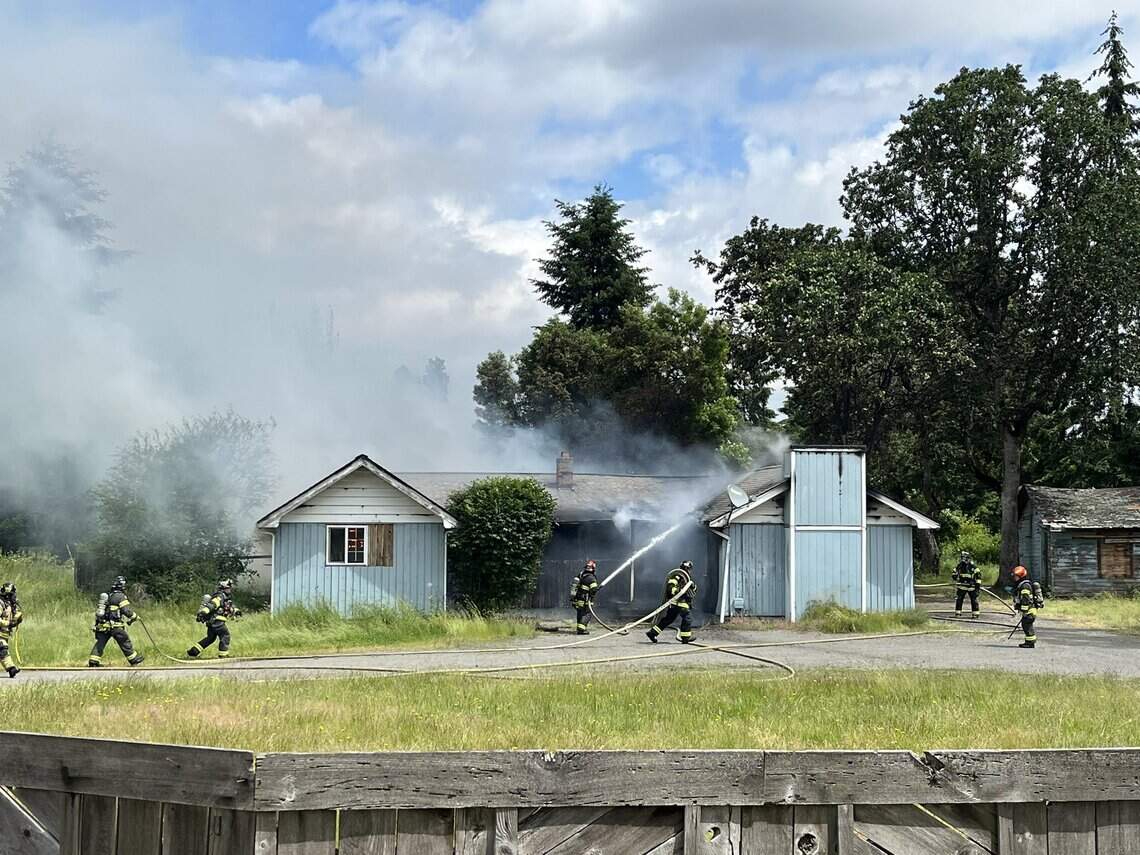 Fire races through unoccupied Pierce County home on Tuesday | Tacoma ...