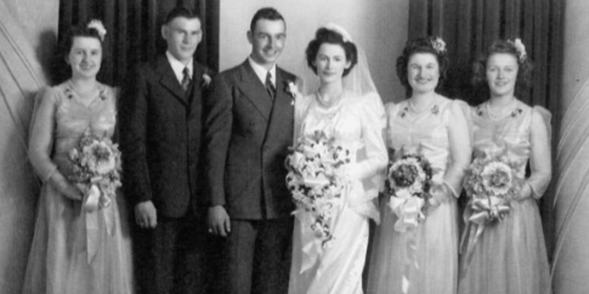 Betty and Louis Pasinetti were married in 1943.