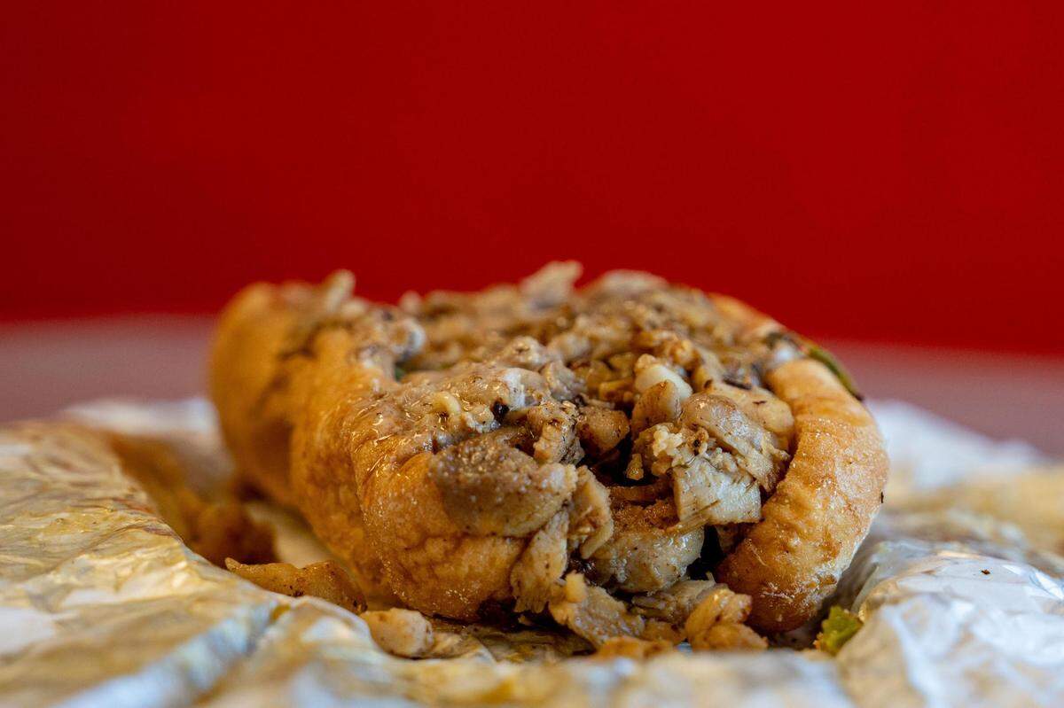 A chicken and cheese with peppers offers an alternative to steak. The “chicken cheesesteak” is a real if overshadowed cousin of the original sandwich in Philadelphia.