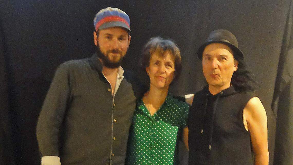 Philosopher Martin Lee Mueller, storyteller Georgiana Keable and vocalist and composer Torgeir Vassvik, all of Norway, performed Aug. 8 at the Harbor History Museum in Gig Harbor.