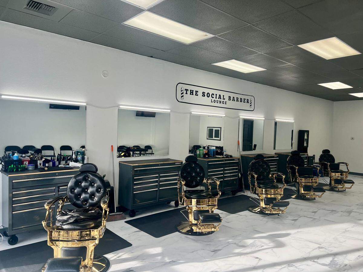 The Social Barber Lounge at 21515 state Route 410 E., Suite D in Bonney Lake is open from 9 a.m. to 7 p.m. Monday through Friday.
