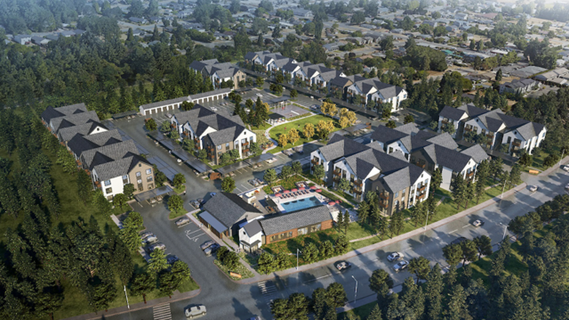 This rendering shows the site for the new Legacy at University Place, 6021 S. Orchard St.