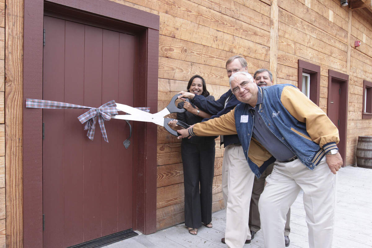 Metro Parks Commissioner Tim Reid pictured at the opening of a building at Fort Nisqually on June 20, 2009.