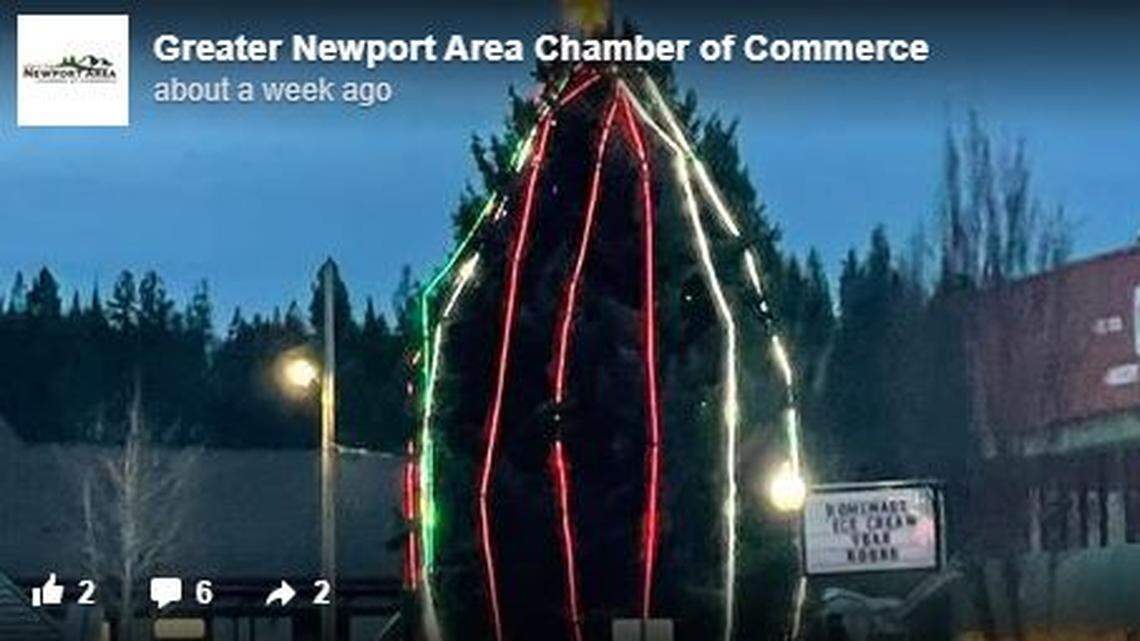 A public Christmas tree  in Newport, Washington, will get a makeover after a campaign sparked by a resident who called it “just sad.”