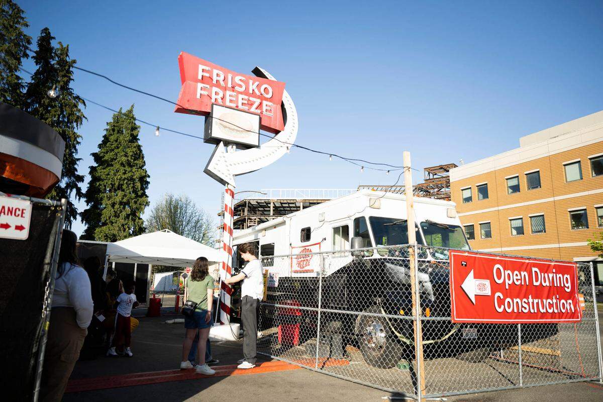 Frisko Freeze moved service to a food truck in February to accommodate a top-to-bottom renovation of the interior of the historic burger stand.