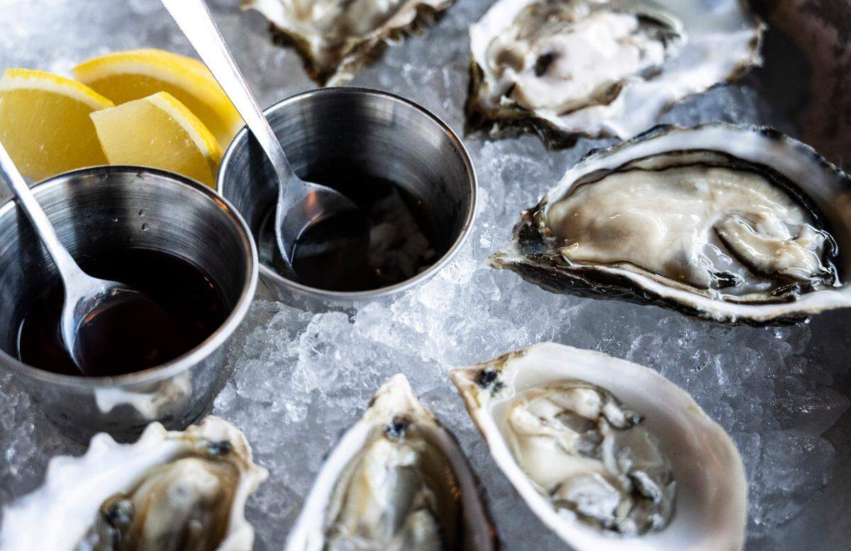 Puget Sound oysters are always on the menu at 3uilt on Jefferson Avenue in Tacoma, Wash., pictured here on Monday, March 7, 2022.