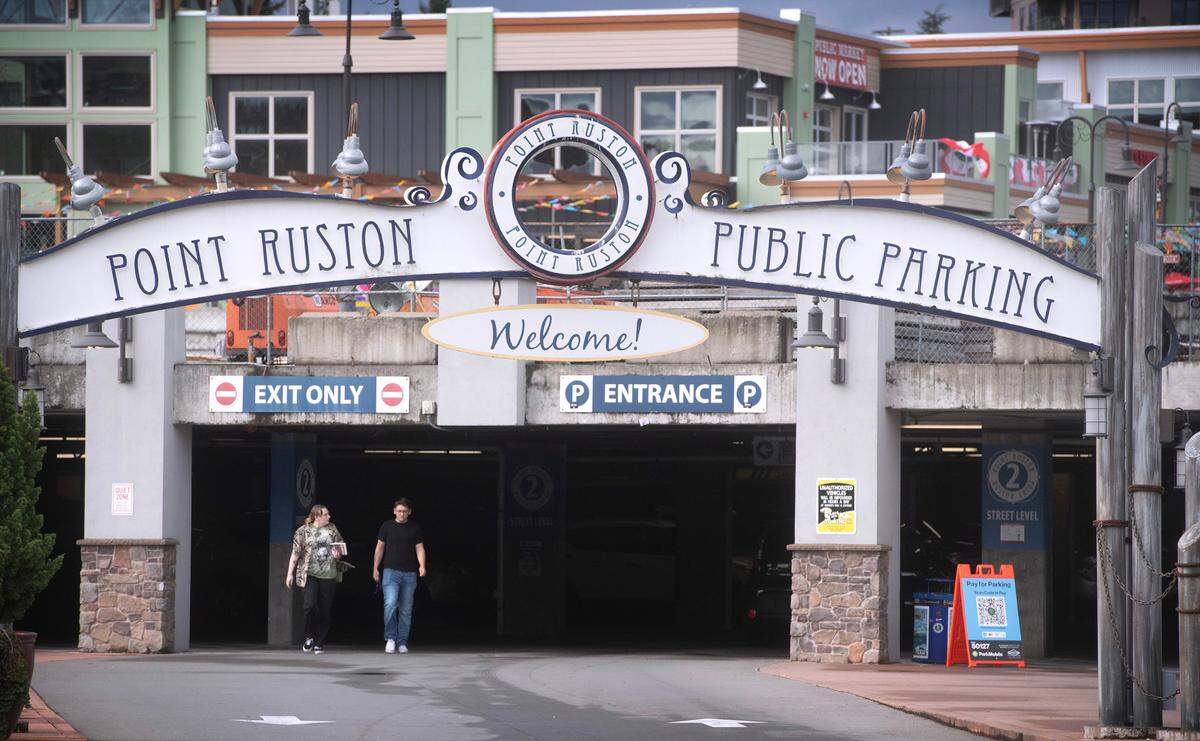 The Point Ruston Public Parking garage in Tacoma, Washington, shown on Oct. 10, 2023.