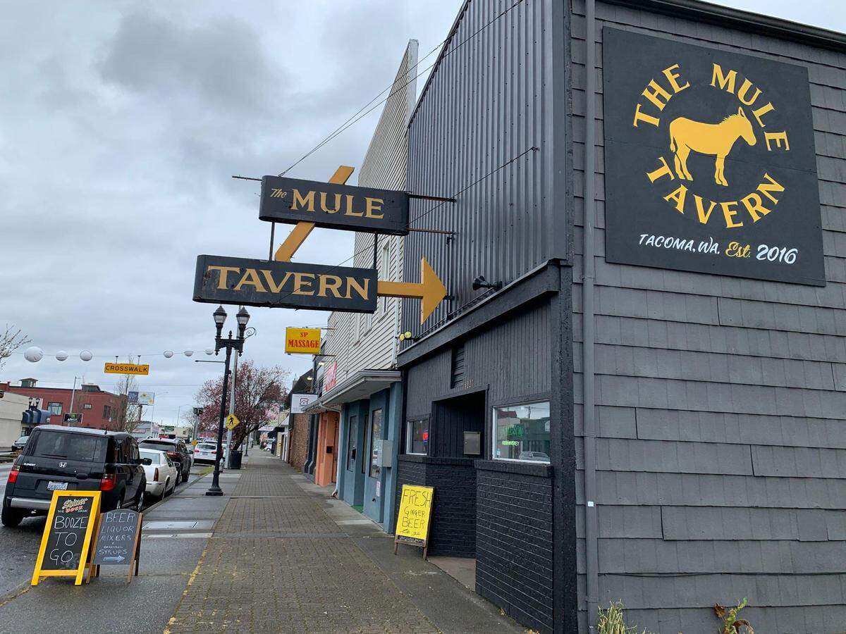 The Mule Tavern has always sold its ginger beer and tonic to-go in growlers, but you can now take home owner Sam Halhuli’s house lemon and lime sours, dark cherry treacle, Old Fashioned simple syrup and spiced cherries for DIY cocktails.