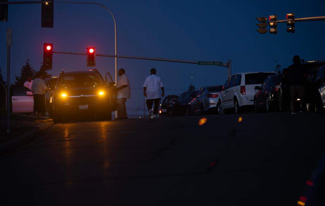 The Sunset Estate on the west slope of Tacoma, Washington is advertised for overnight stays, but neighbors say it is used as an event center or “party house,” bringing parking and safety concerns. Photograph taken July 13, 2024.