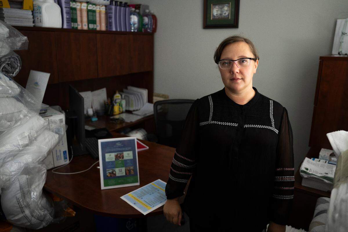 Olga Piddubna, director, at the Tacoma Slavic Association on Thursday, July 24, 2025, in Tacoma, Wash.