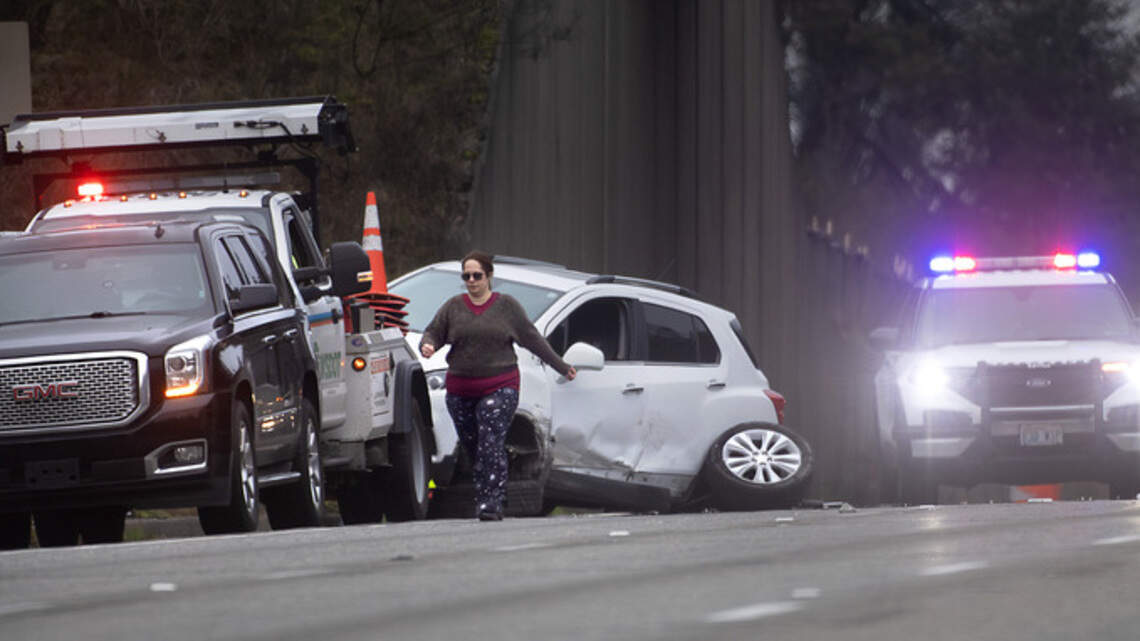 Wreck on Interstate 5 snarls traffic near Mounts Road | Tacoma News Tribune