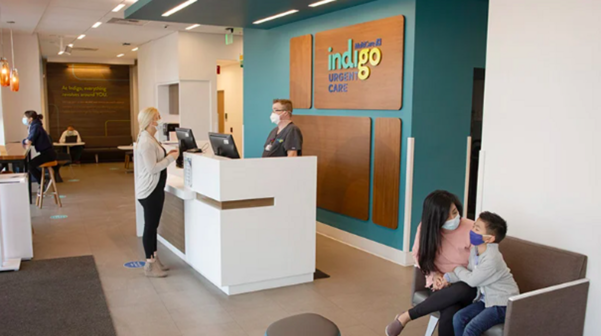 A screenshot from MultiCare’s Indigo website shows the interior of one of its clinics. Indigo workers represented by UAPD unanimously ratified a new contract with the health system on Thursday.