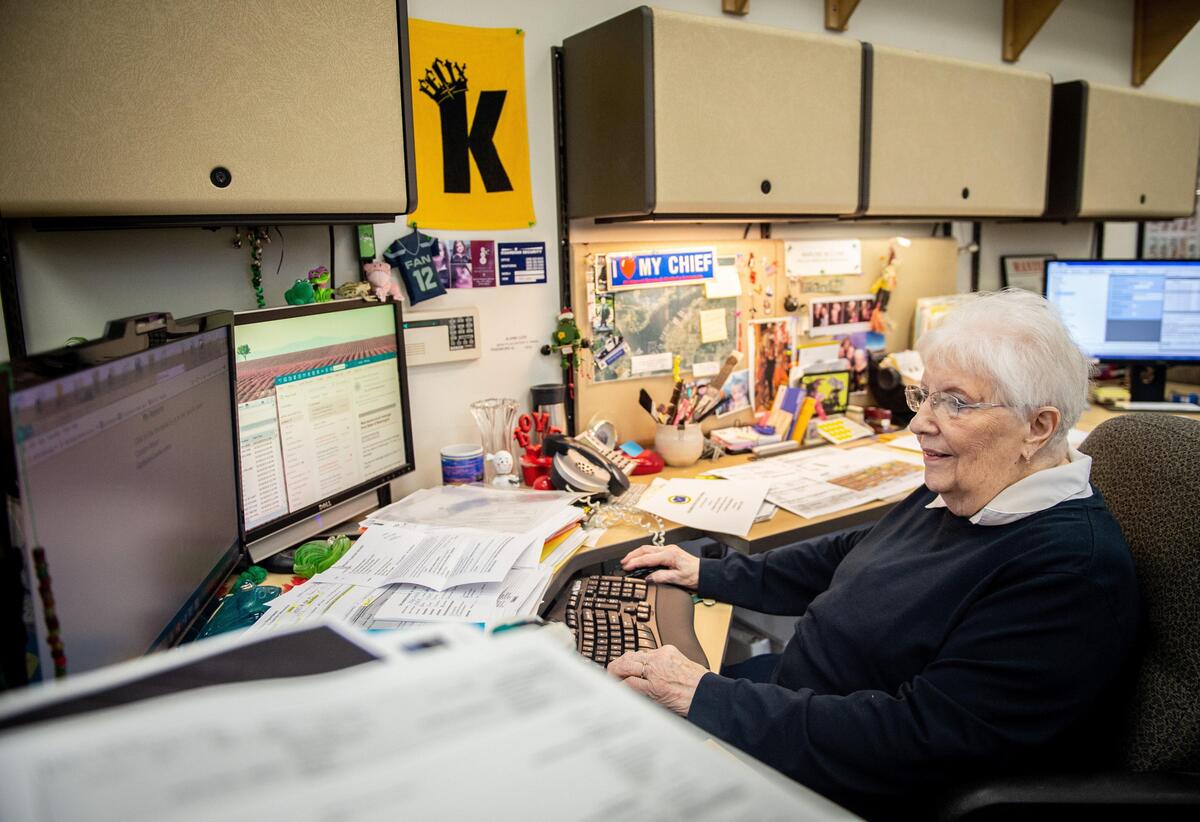 Marline McClane is retiring after nearly 29 years at the Gig Harbor Police Department. The chief says she’s outlived four or five computer systems.