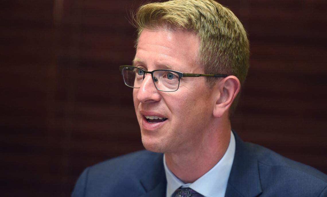 During a meeting with The News Tribune editorial board on Aug. 14, 2019, Congressman Derek Kilmer details legislation he’s sponsoring to help prevent foreign interference in future election.