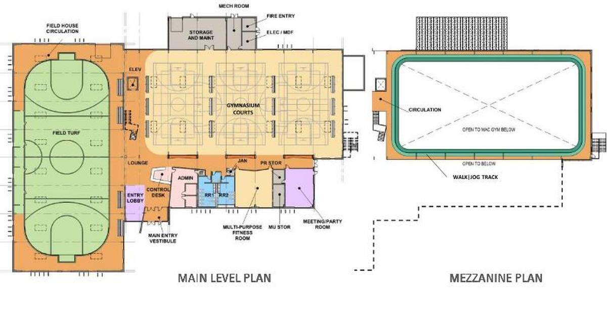 The Peninsula Metropolitan Park District shared designs for the new community recreation center at a virtual open house Jan. 26, 2022.
