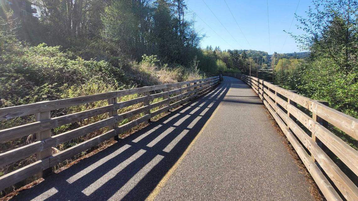 Pierce County bike trail closed for utility work. Avoid this stretch