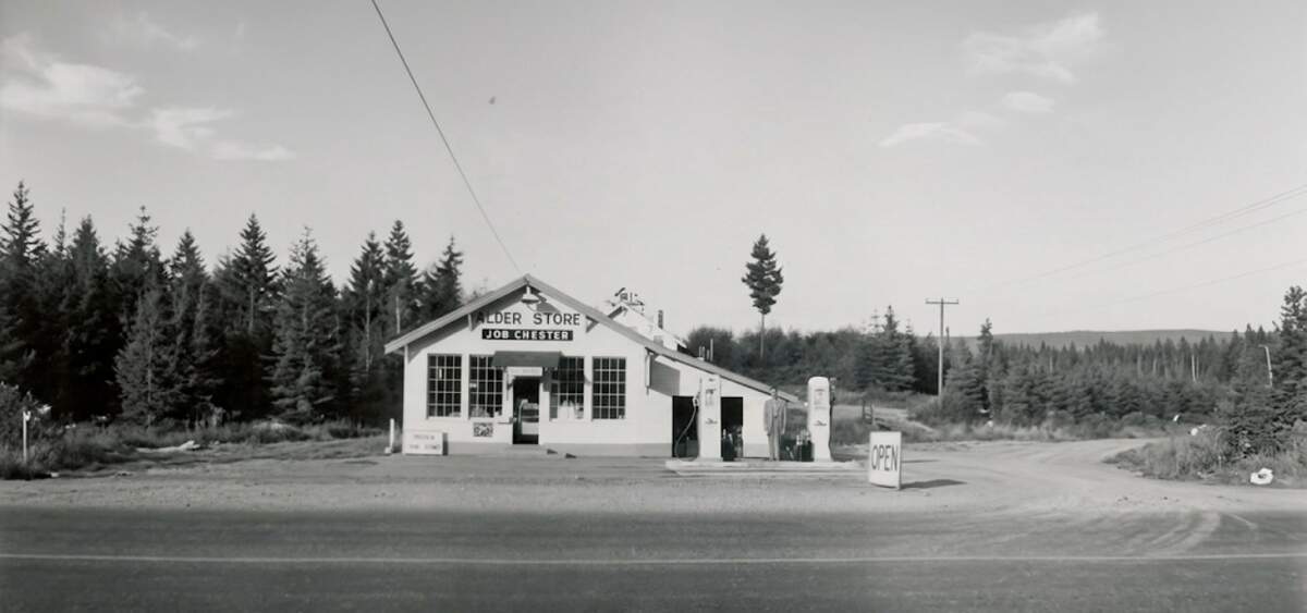 An old photo of the Alder Store near Elbe, Wash.