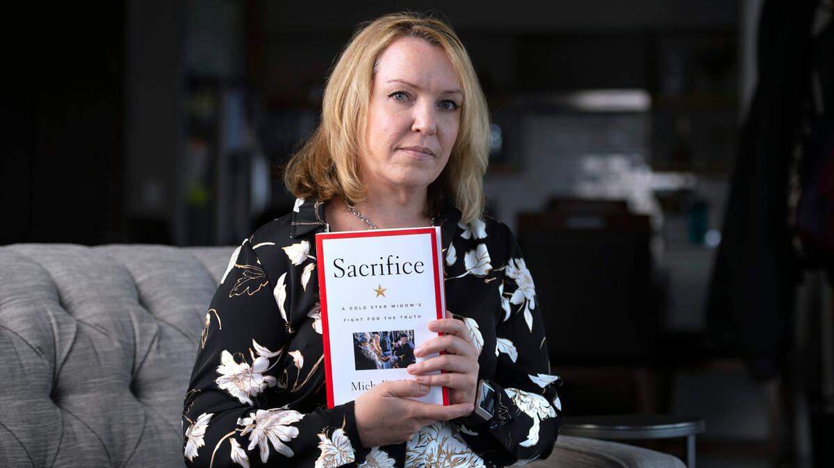 Gold Star wife Michelle Black has written a book about the loss of her husband, Staff Sgt. Bryan Black, a Green Beret killed on a mission in Niger, Africa, in 2017. She is shown at her home in Puyallup on Wednesday, May 26, 2021.