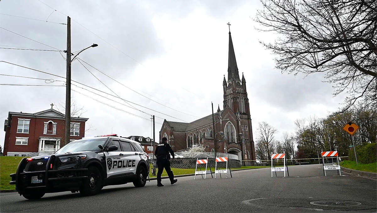 Tacoma police investigate after a 38-year-old woman died of homicide on Tacoma Avenue South on Wednesday, March 27, 2024, in Tacoma.