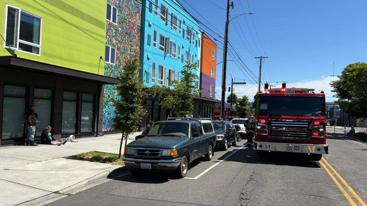 Crews put out a fire in the 1100 block of Martin Luther King Jr Way in Tacoma, Wash on May 27, 2026.