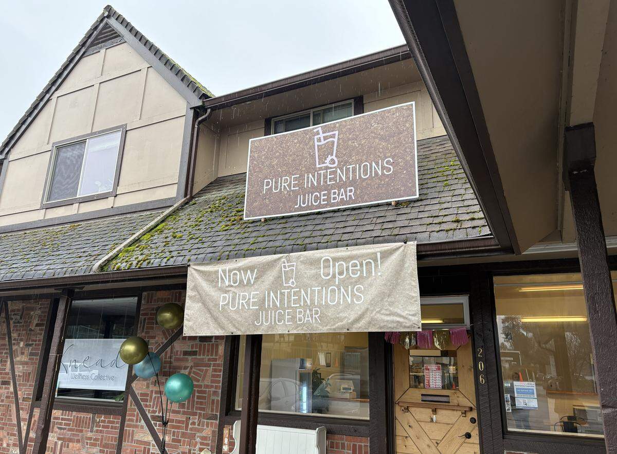 You’ll find Pure Intentions Juice Bar tucked away in a small retail plaza by the water in Steilacoom.