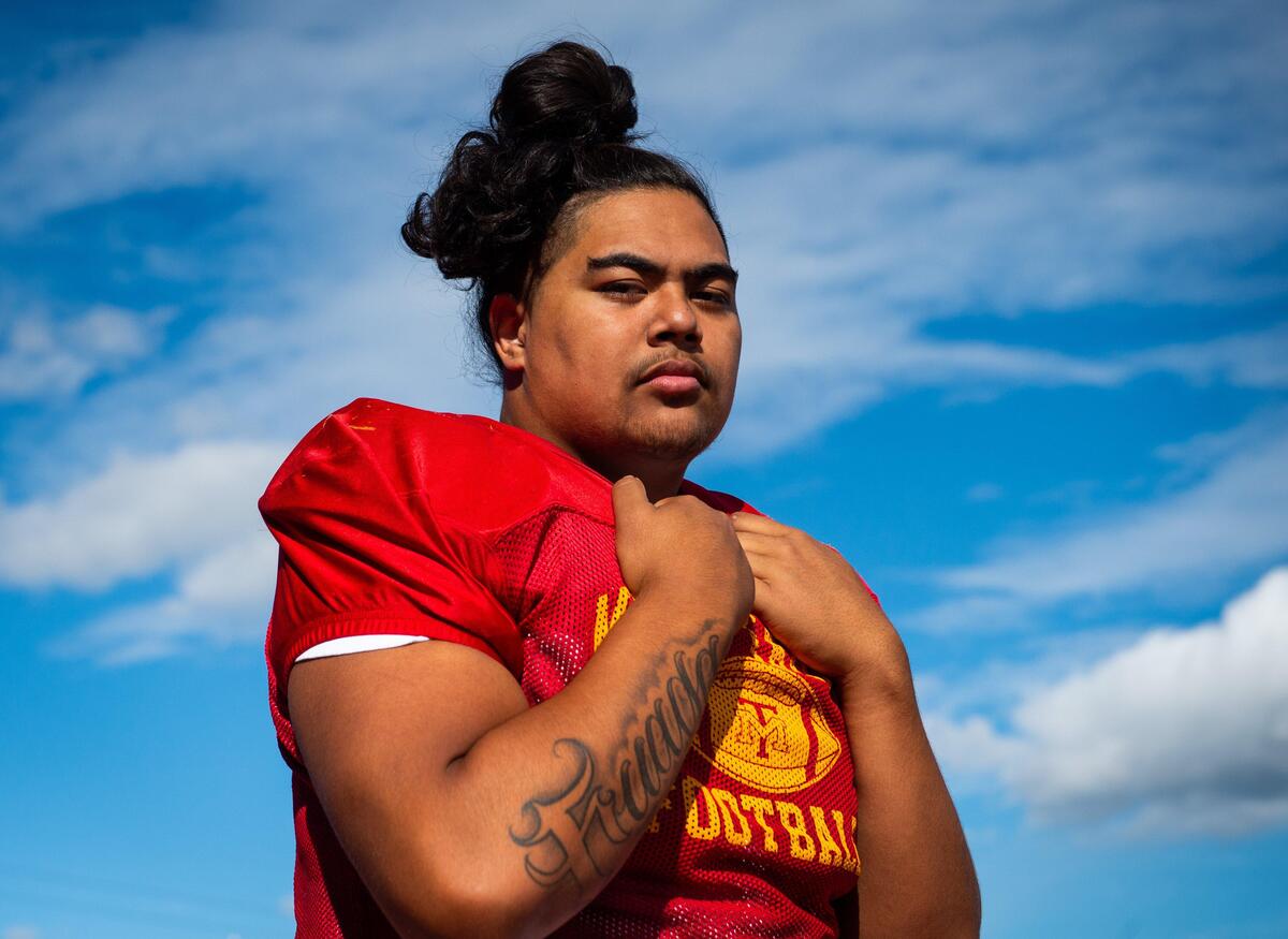 Mount Tahoma’s Taliese Fuaga, a the 6-foot-5, 320-pound lineman, has scholarship offers from USC, Oregon, Oregon State, Hawaii and Nevada.