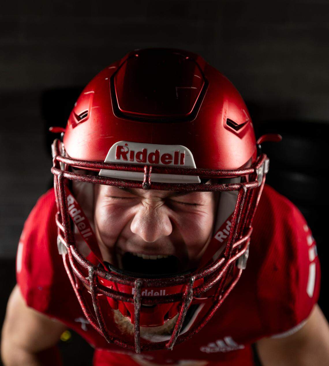 The News Tribune 2024 All-Area first-team defensive line selection Derek Colman-Brusa, Kennedy Catholic, poses for a portrait at Mount Tahoma High School, on Sunday, Dec. 8, 2024, in Tacoma.