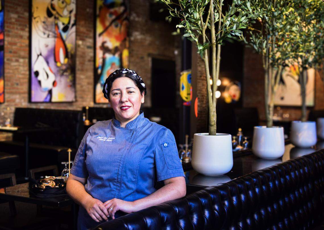 Chef de cuisine Maria Hunt brings decades of cooking experience, including as a pastry chef for a large production studio in Baja, Mexico.