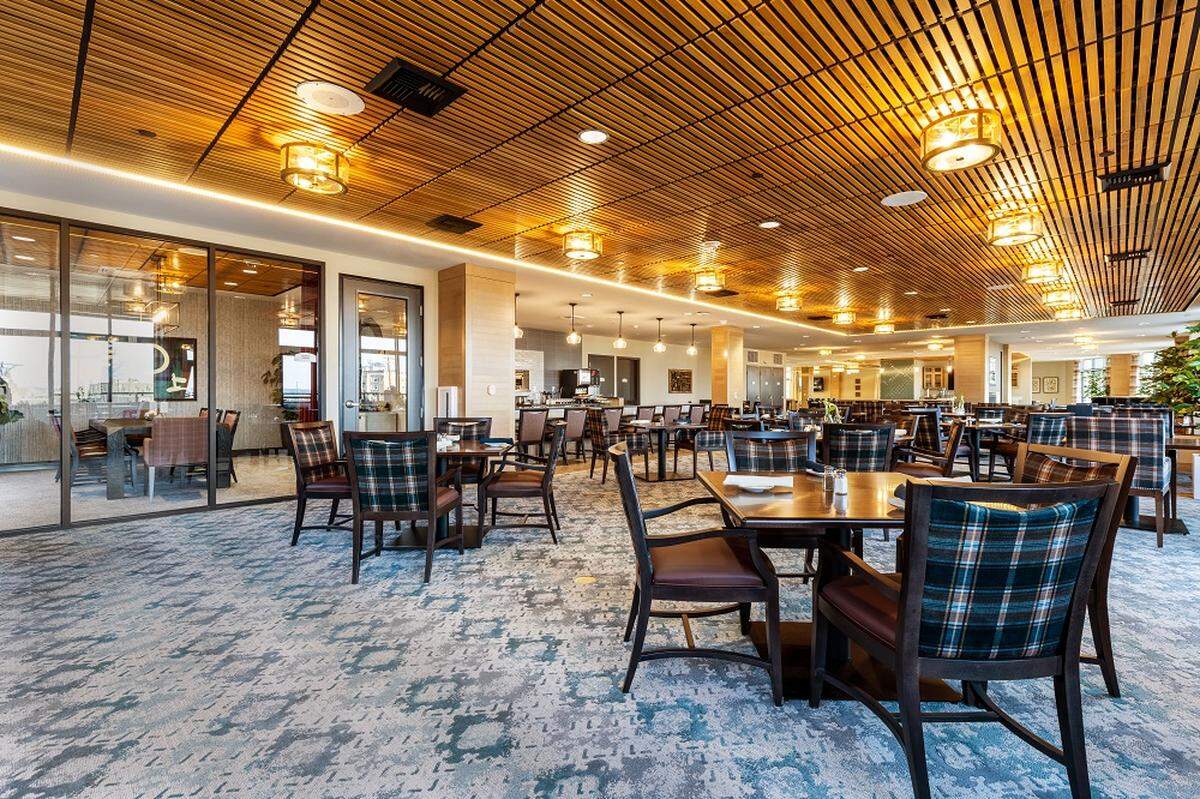A dining area at Merrill Gardens at Wright Park is seen here. The new senior living community opened in December.