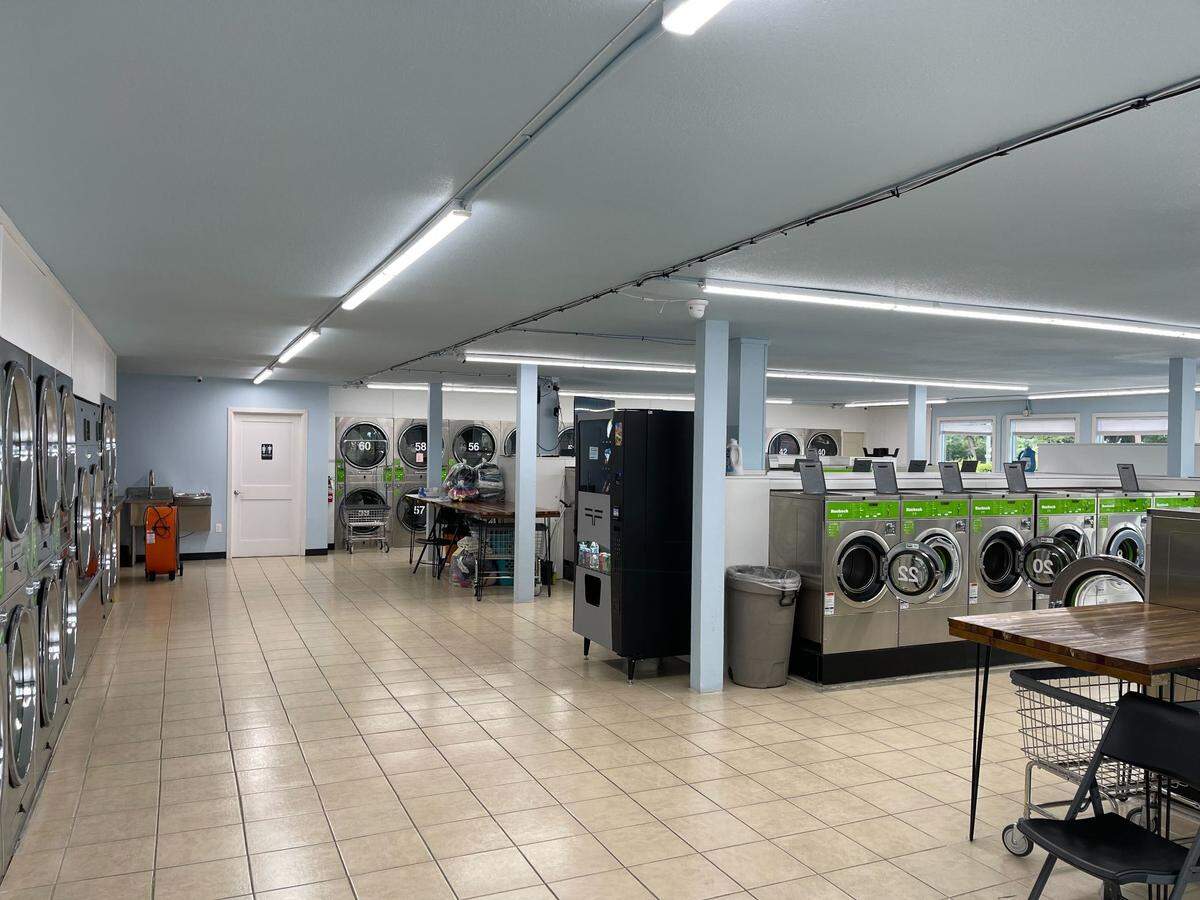 WashCo Laundry at 10209 136th St. E. is a 3,000-square-foot laundromat that offers customers two options: self-service and wash and fold.