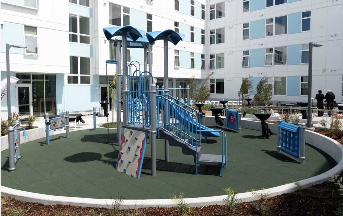 The new play area was on display at Mercy Aviva Crossing’s grand opening this month in Tacoma.