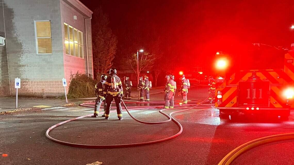 Fire at Bonney Lake High School gym is being investigated by East Pierce fire marshal